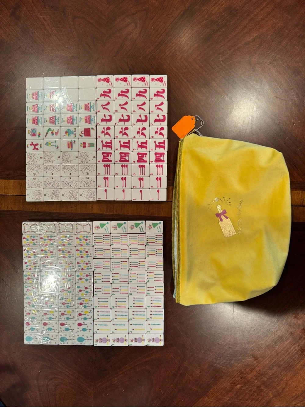 American Mahjong Tiles with Yellow Zipper Pouch - Picture 6 of 14